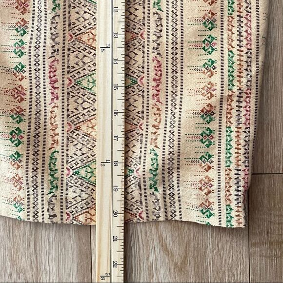 Boho Aztec Western Mini Skirt Cotton Festival Southwestern Women’s L 32 - Picture 5 of 5